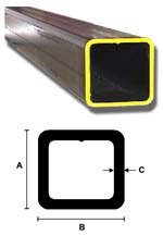 steel hollow section diagram