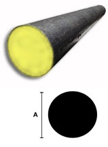 steel round bar diagram
